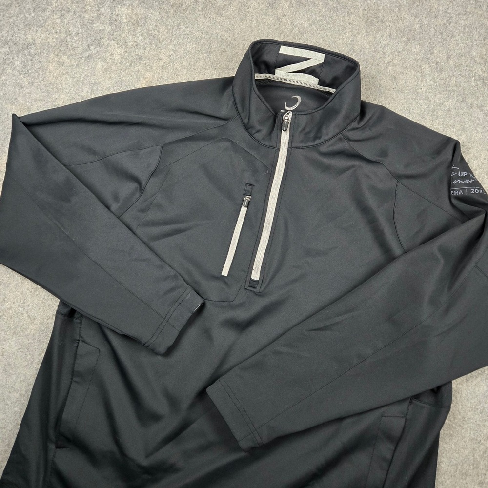 Zero Restriction Tour Series Pullover Mens XXL Black 1/4 Zip Golf Jacket